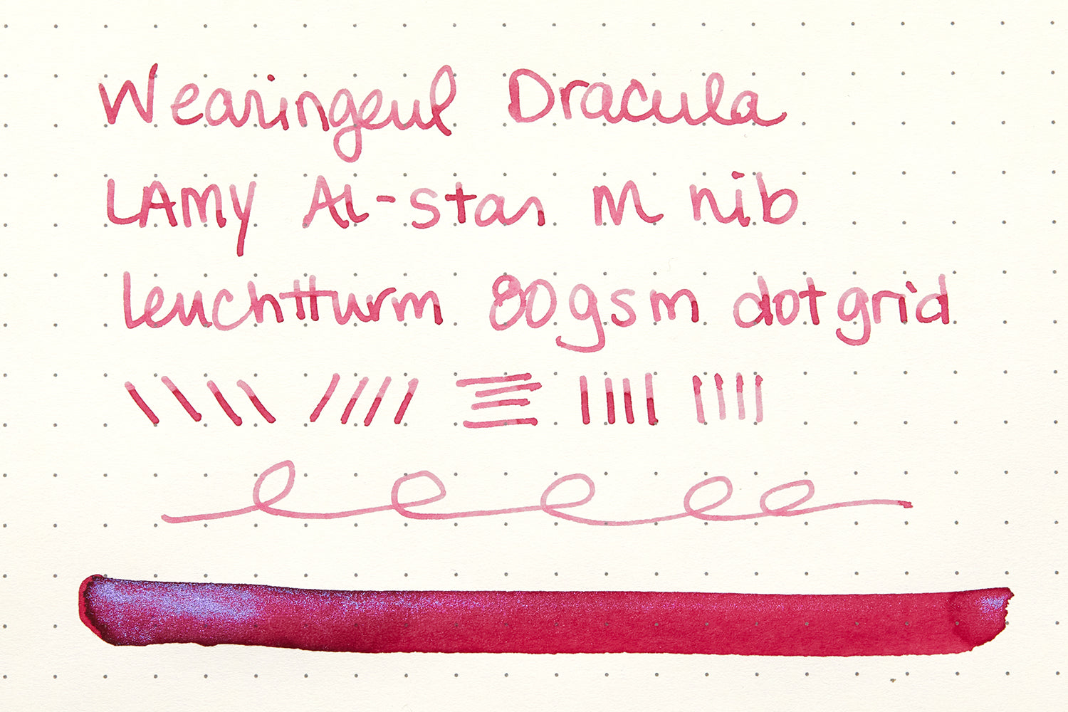 Wearingeul Dracula - Ink Sample