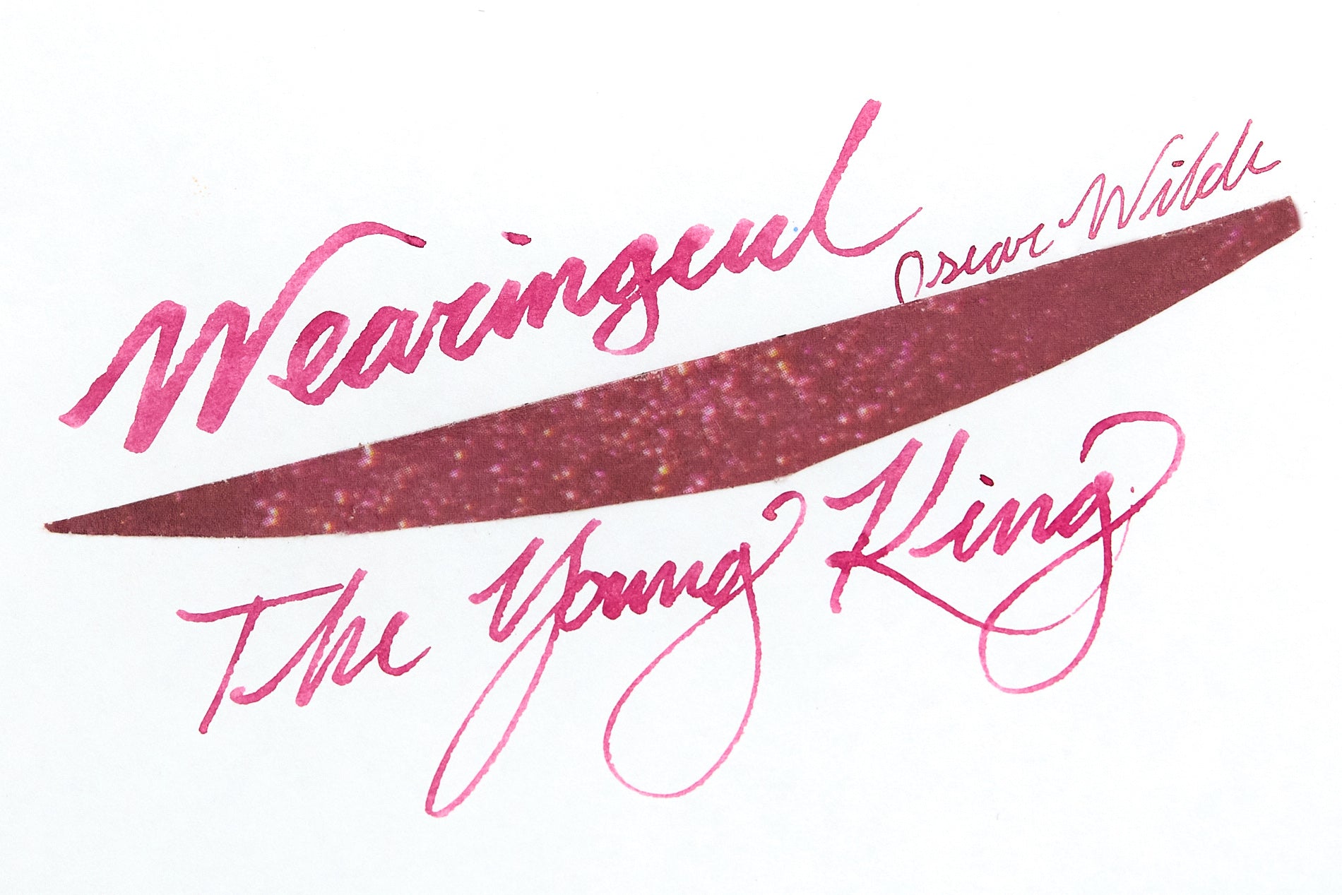 Wearingeul The Young King - Ink Sample