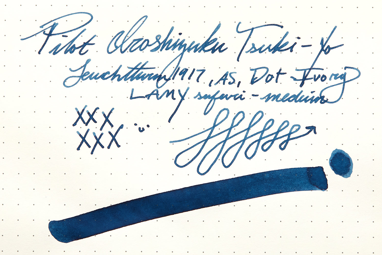 Pilot Iroshizuku Tsuki-yo - Ink Sample