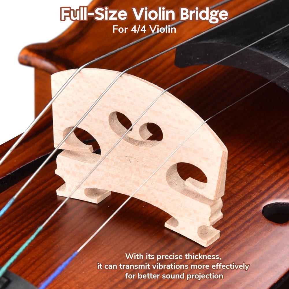 Yescom Violin Strings Set & Bridges 3/4-4/4