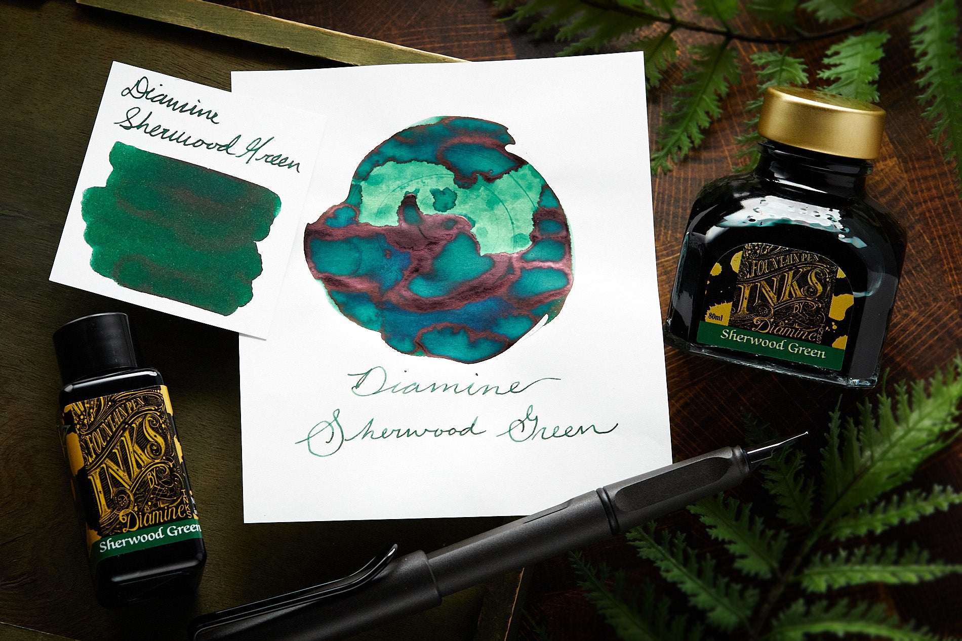 Diamine Sherwood Green - 30ml Bottled Ink