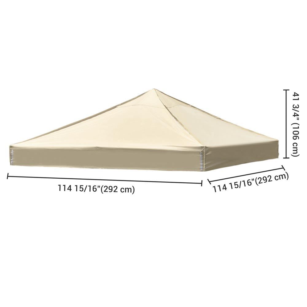 Yescom 10x10 Ez Pop Up Tent Canopy Top Replacement Cover (9.6'x9.6')