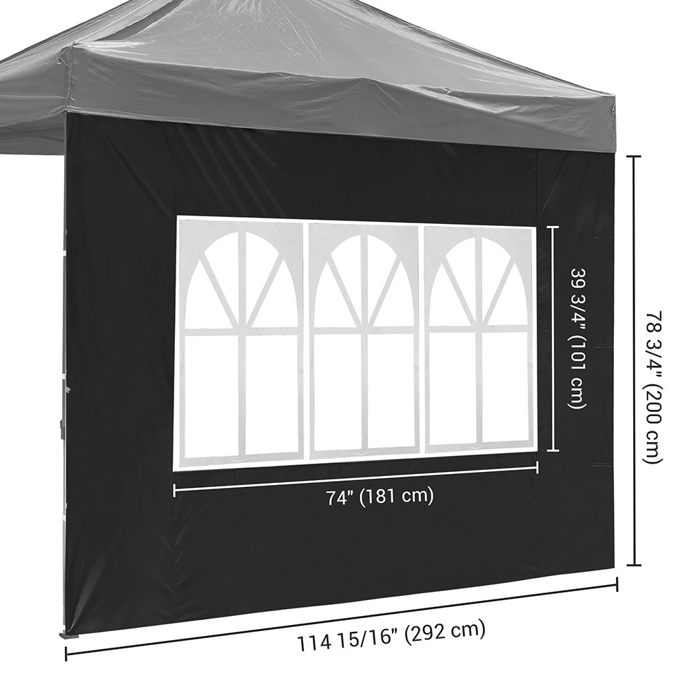 Yescom Canopy Tent Wall with Windows 1080D 9.6x6.7ft 1pc