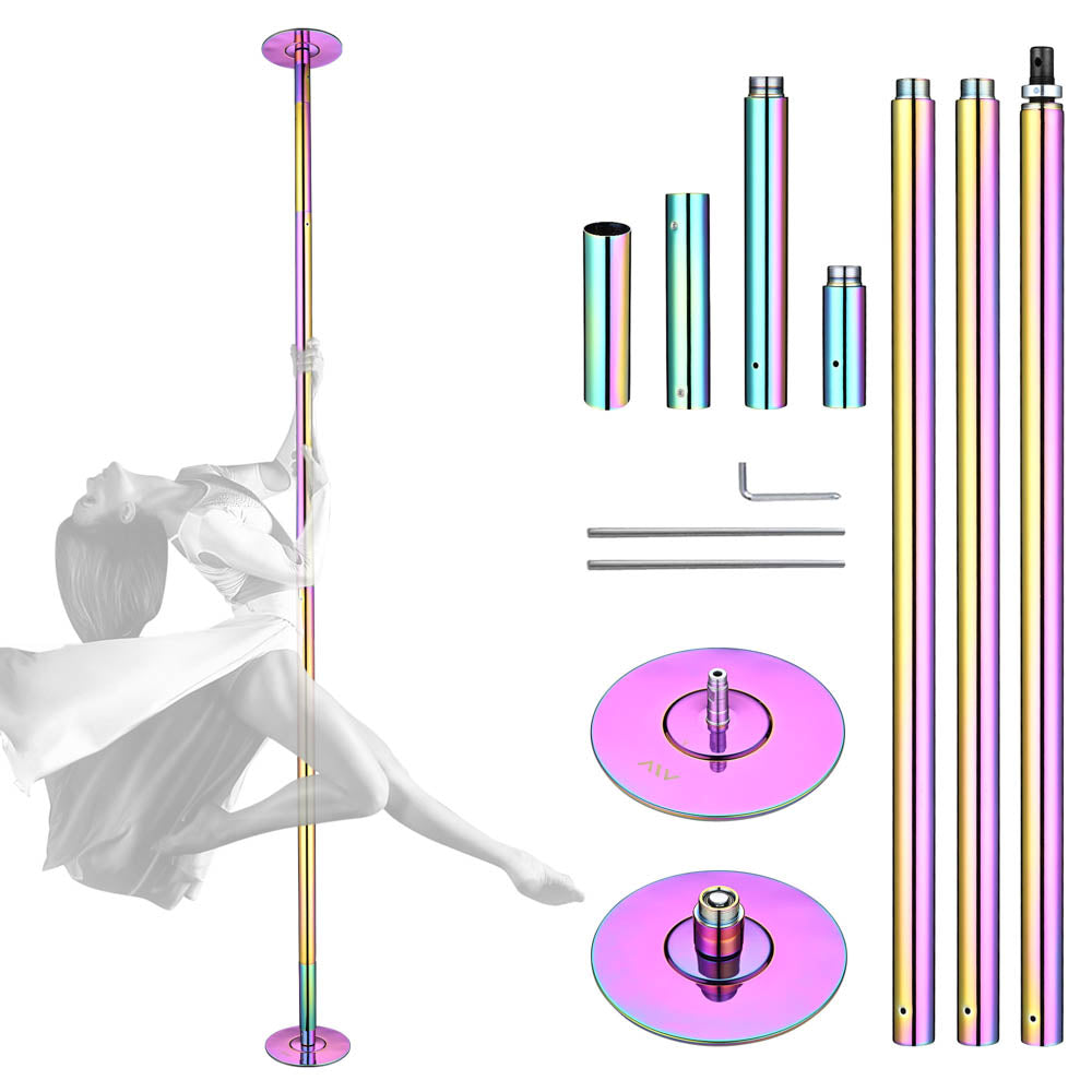 Yescom Home Fitness Colorful Spinning Dance Pole D45mm 12ft (Preorder)