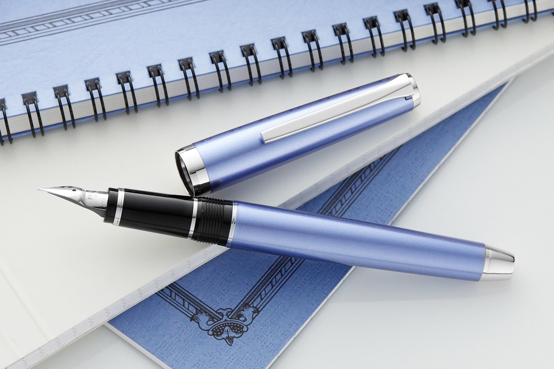 Pilot Metal Falcon Fountain Pen - Sapphire