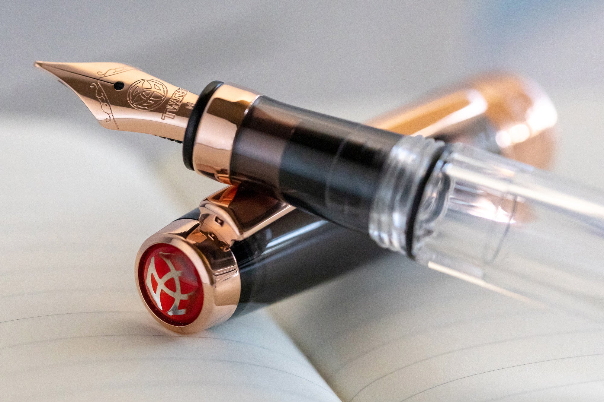 TWSBI Diamond 580 Fountain Pen - Smoke RoseGold II