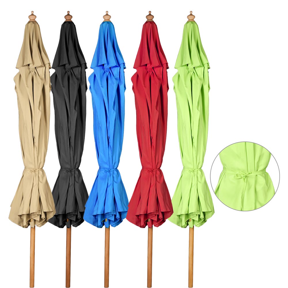 Yescom 13ft Patio Wood Market Umbrella Multiple Colors