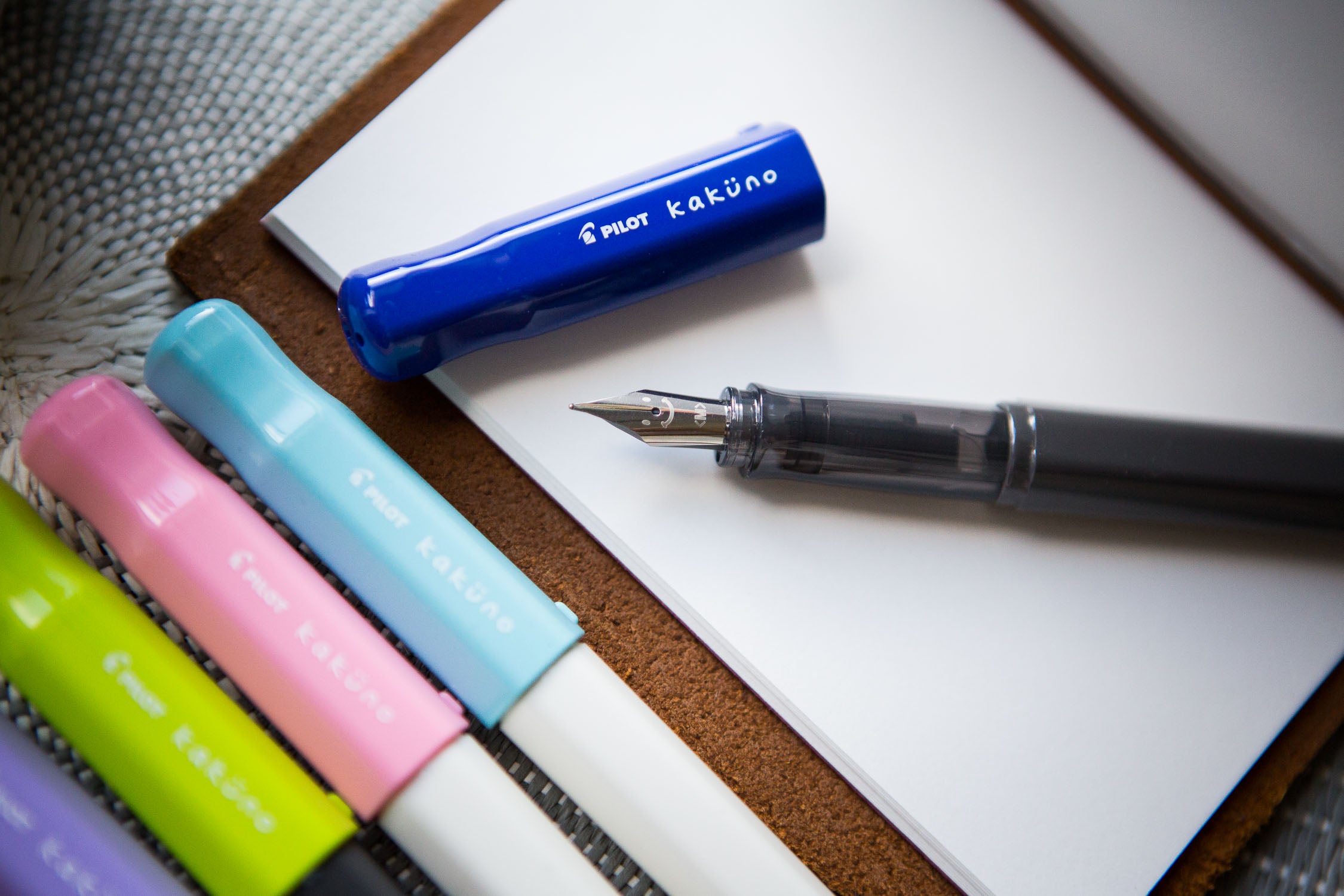 Pilot Kakuno Fountain Pen - Blue/Gray