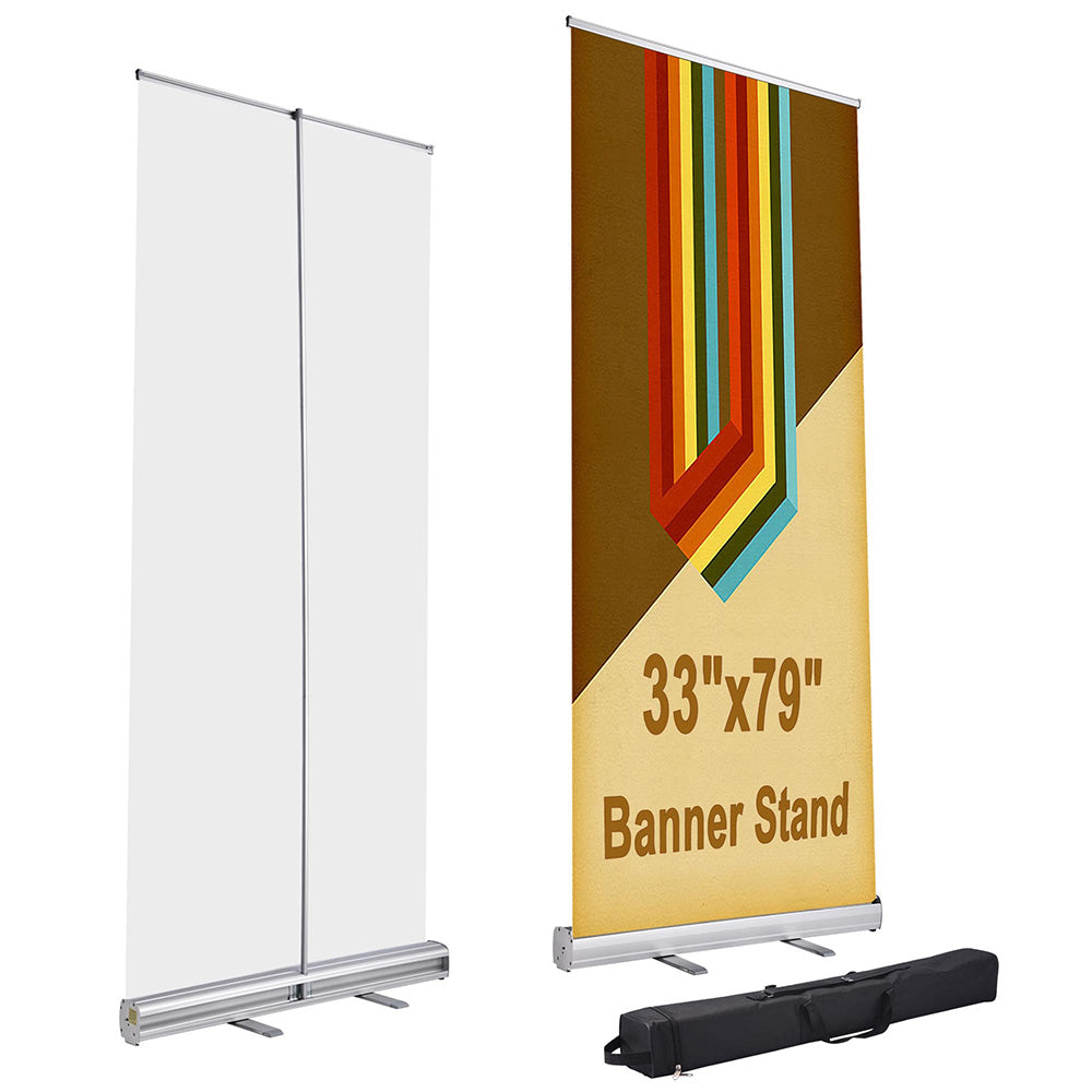 Yescom Aluminum Retractable Banner Stand 33 x 79 in