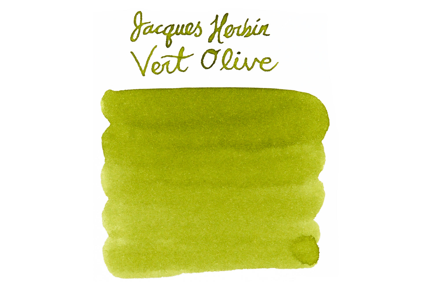 Jacques Herbin Vert Olive - Ink Sample