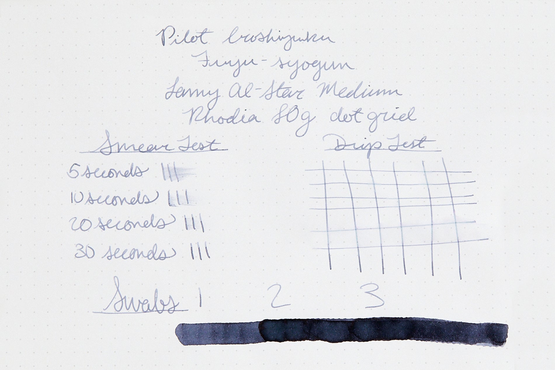 Pilot Iroshizuku Fuyu-syogun - Ink Sample