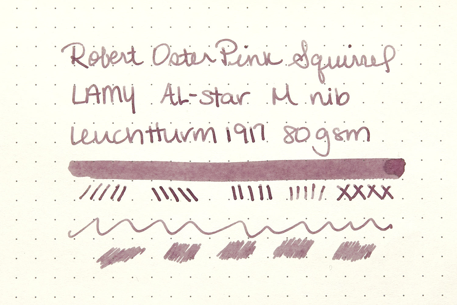 Robert Oster Pink Squirrel - Ink Sample