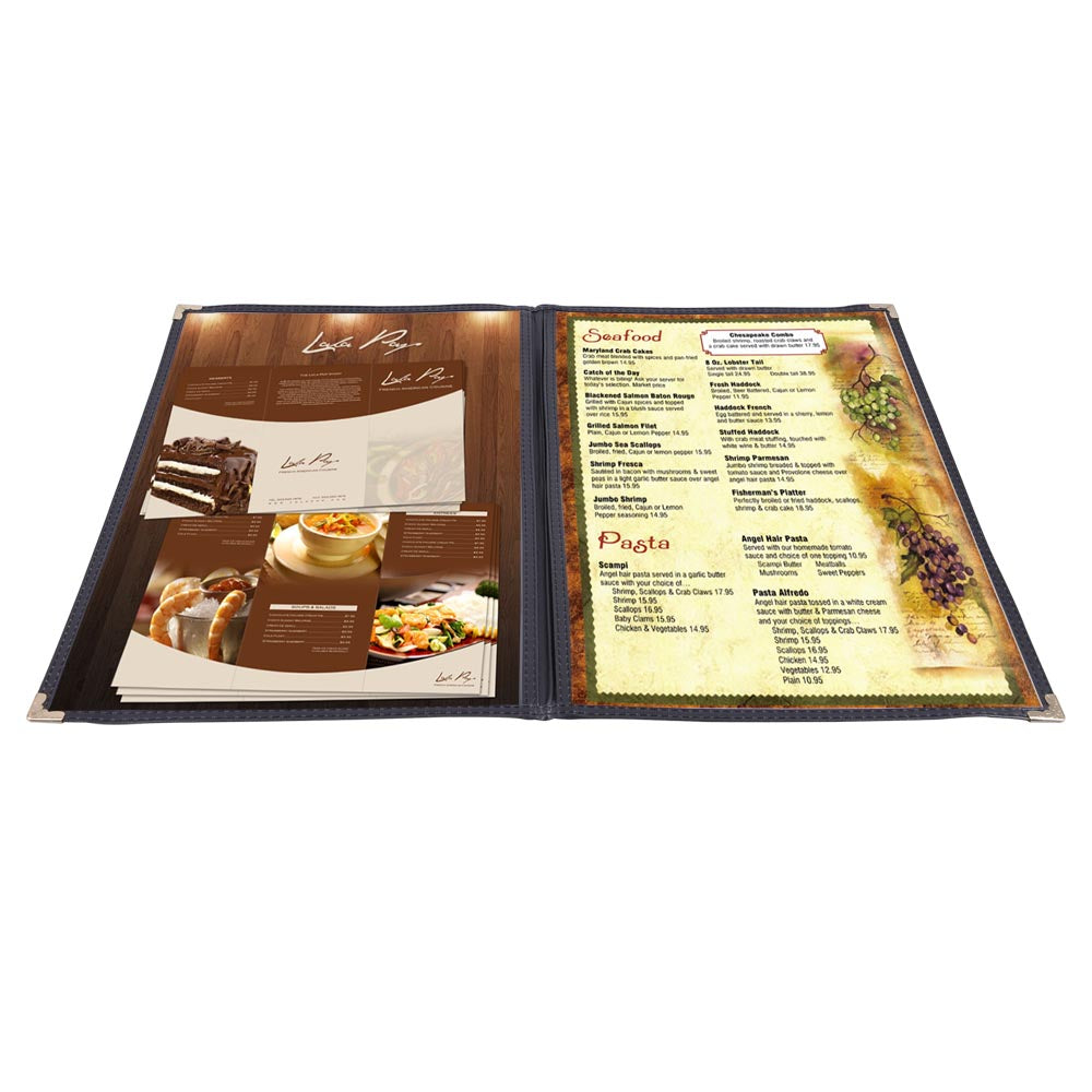 Yescom 30x Menu Covers Cafe Restaurant Double 8.5x14