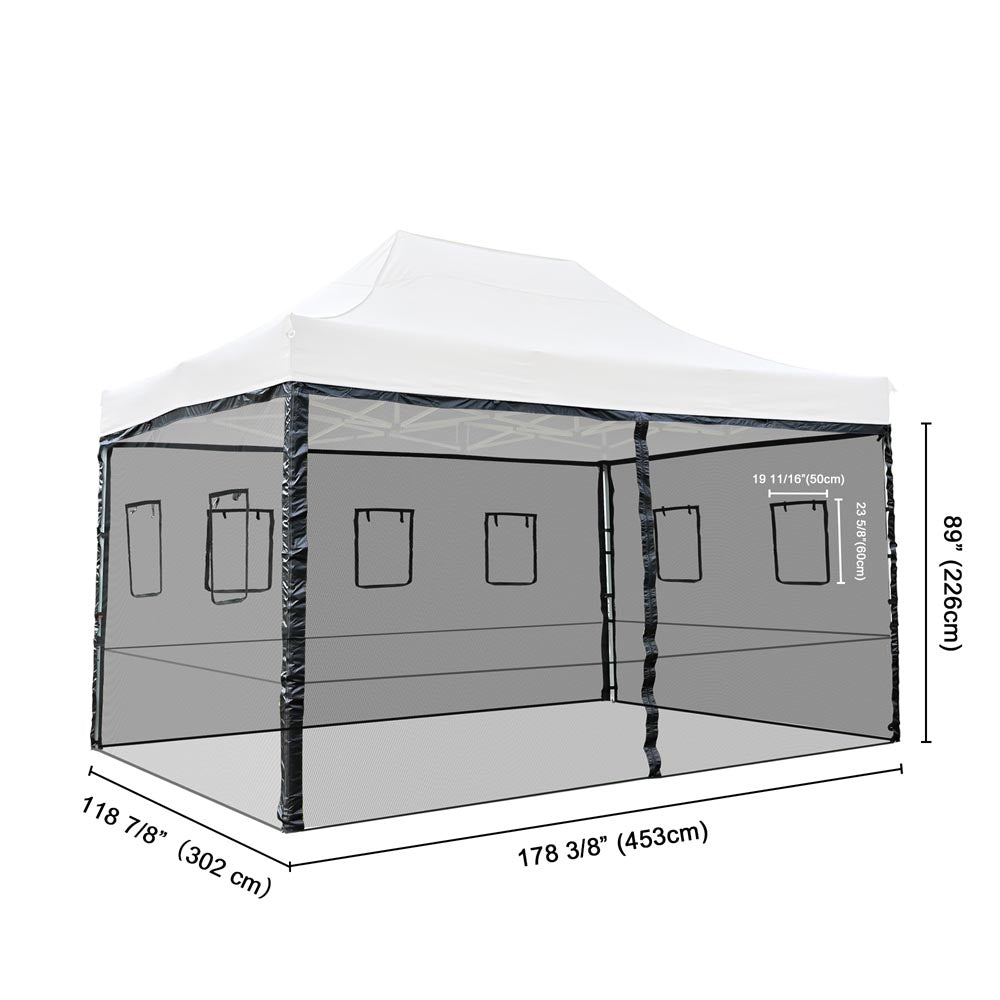 Yescom 10x15 Pop Up Canopy Netting Mesh Sidewalls