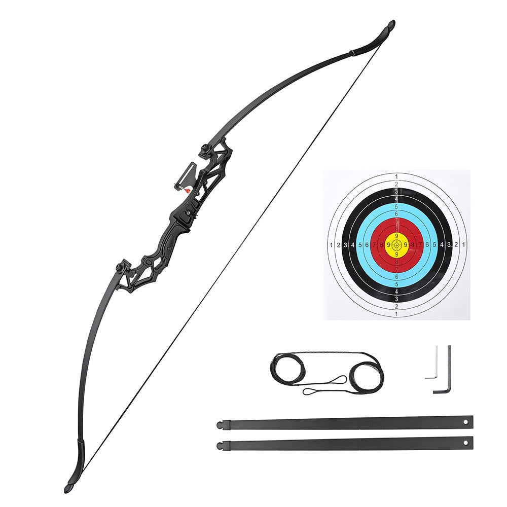 Yescom Recurve Bow Kit Longbow Right Hand 53in 40lbs