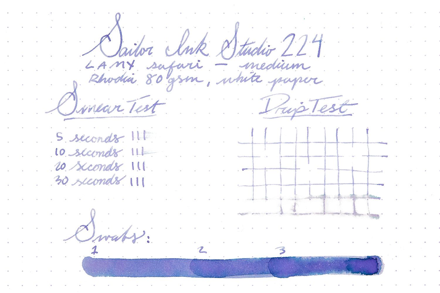 Sailor Ink Studio 224 - Ink Sample