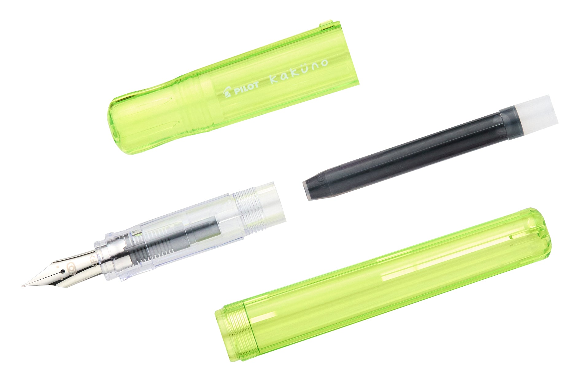 Pilot Kakuno Fountain Pen - Translucent Green