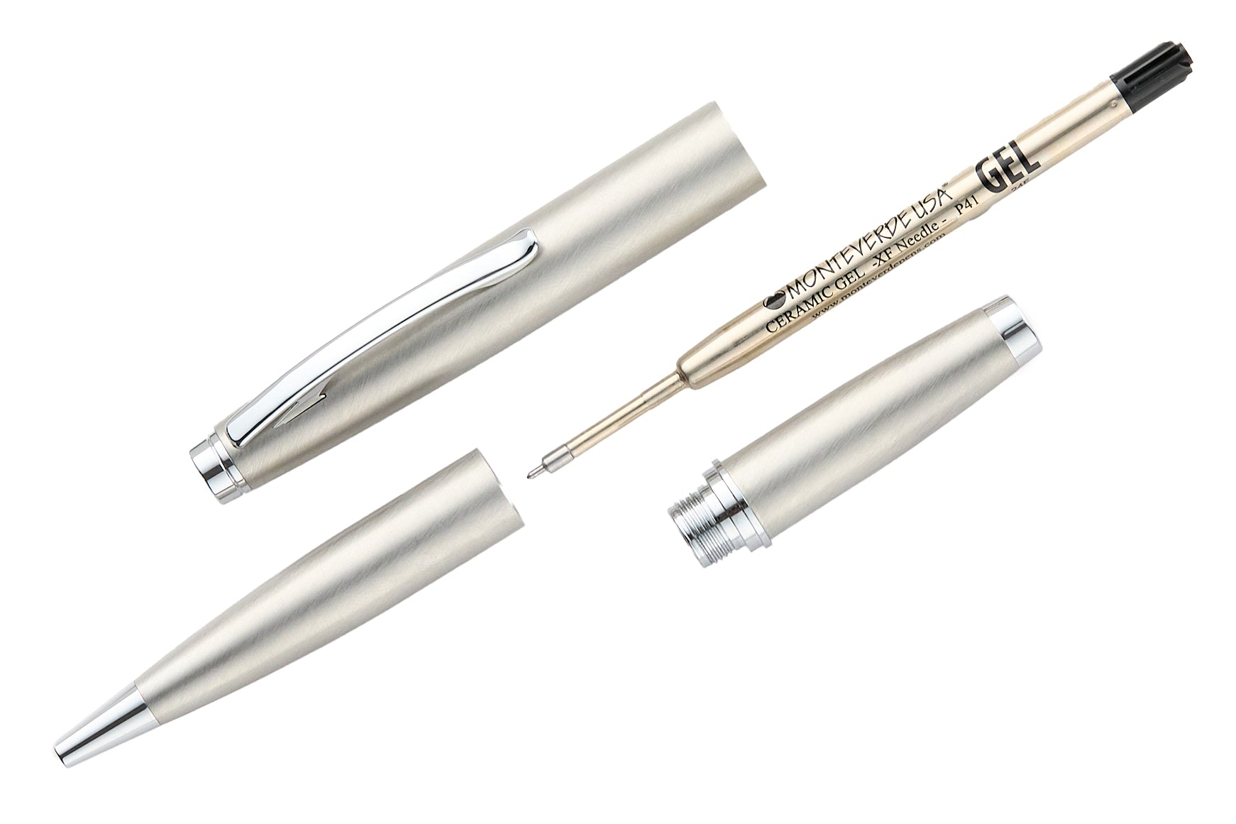 Monteverde Dakota Gel Rollerball Pen - Stainless Steel