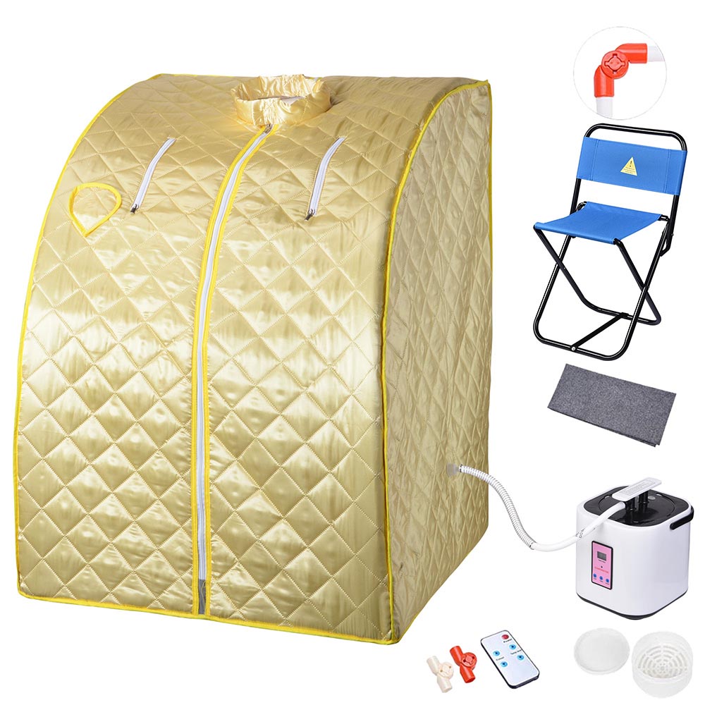 Yescom Portable Steam Sauna Tent Spa Detox w/ Chair & Remote