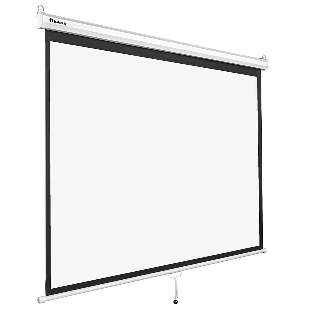 InstaHibit 4:3 Retractable Manual Projection Screen 72 Ceiling Wall