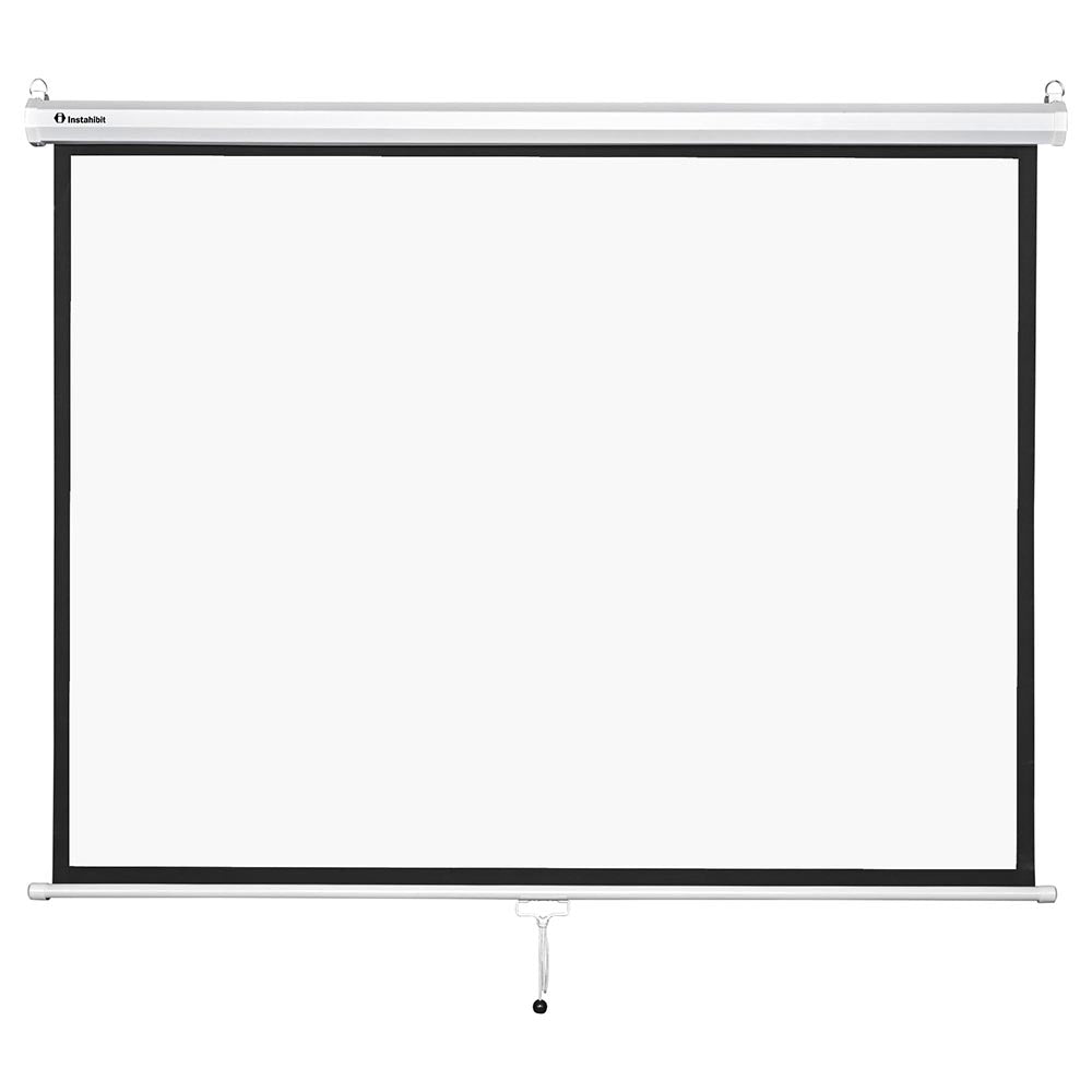 InstaHibit 4:3 Retractable Manual Projection Screen 72 Ceiling Wall