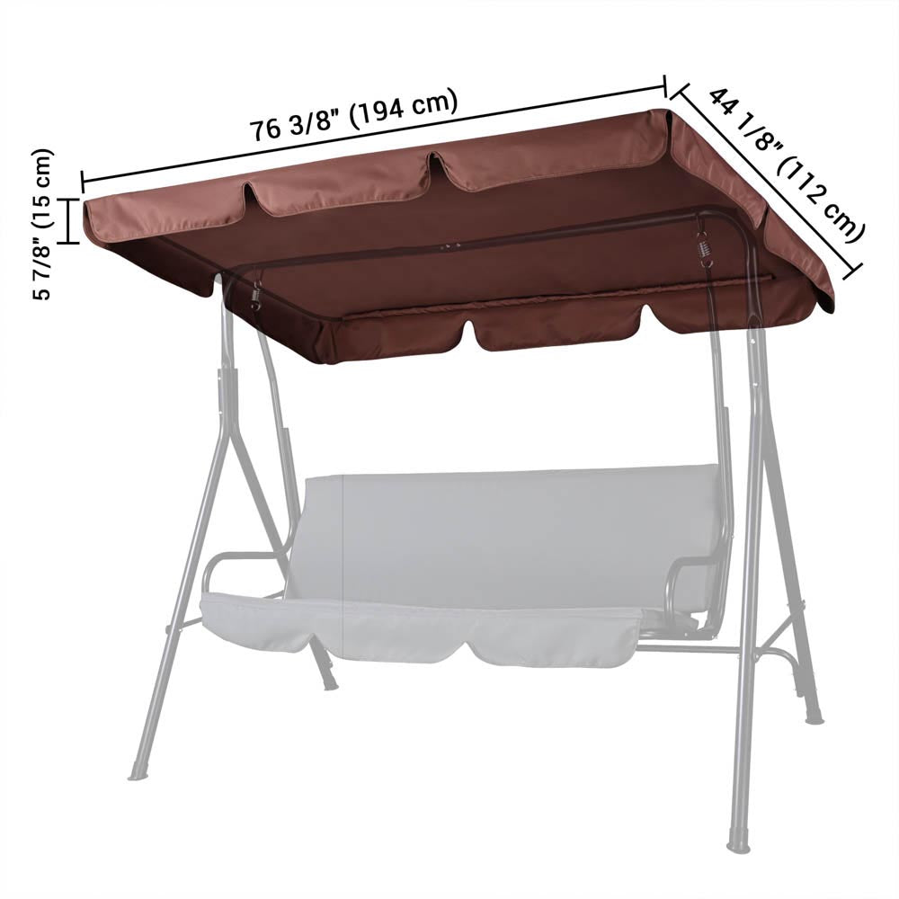 Yescom Patio Porch Replacement Swing Canopy 76x44