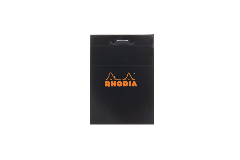 Rhodia No. 11 A7 Notepad - Black, Lined