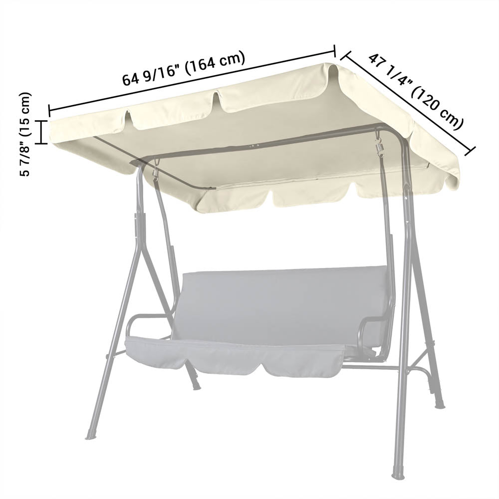 Yescom Patio Porch Replacement Swing Canopy 64x47