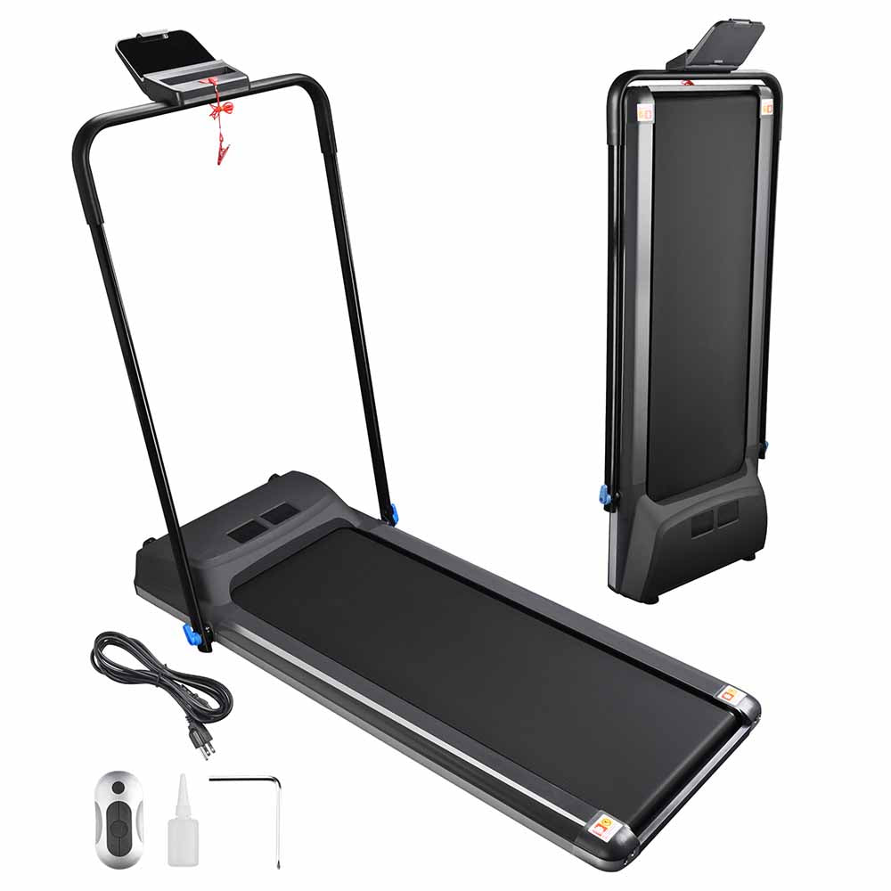 Yescom Underdesk Treadmill Walking Pad with Handrail Remote 1.5 HP