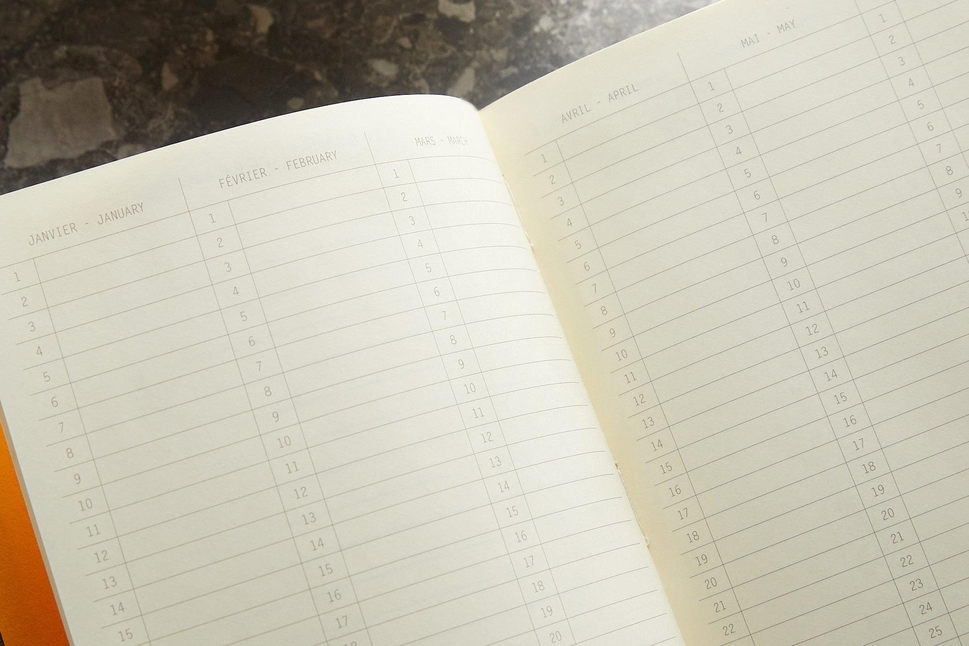 Rhodia Goalbook Dot Grid A5 Hardcover Journal - Sapphire (Ivory Paper)