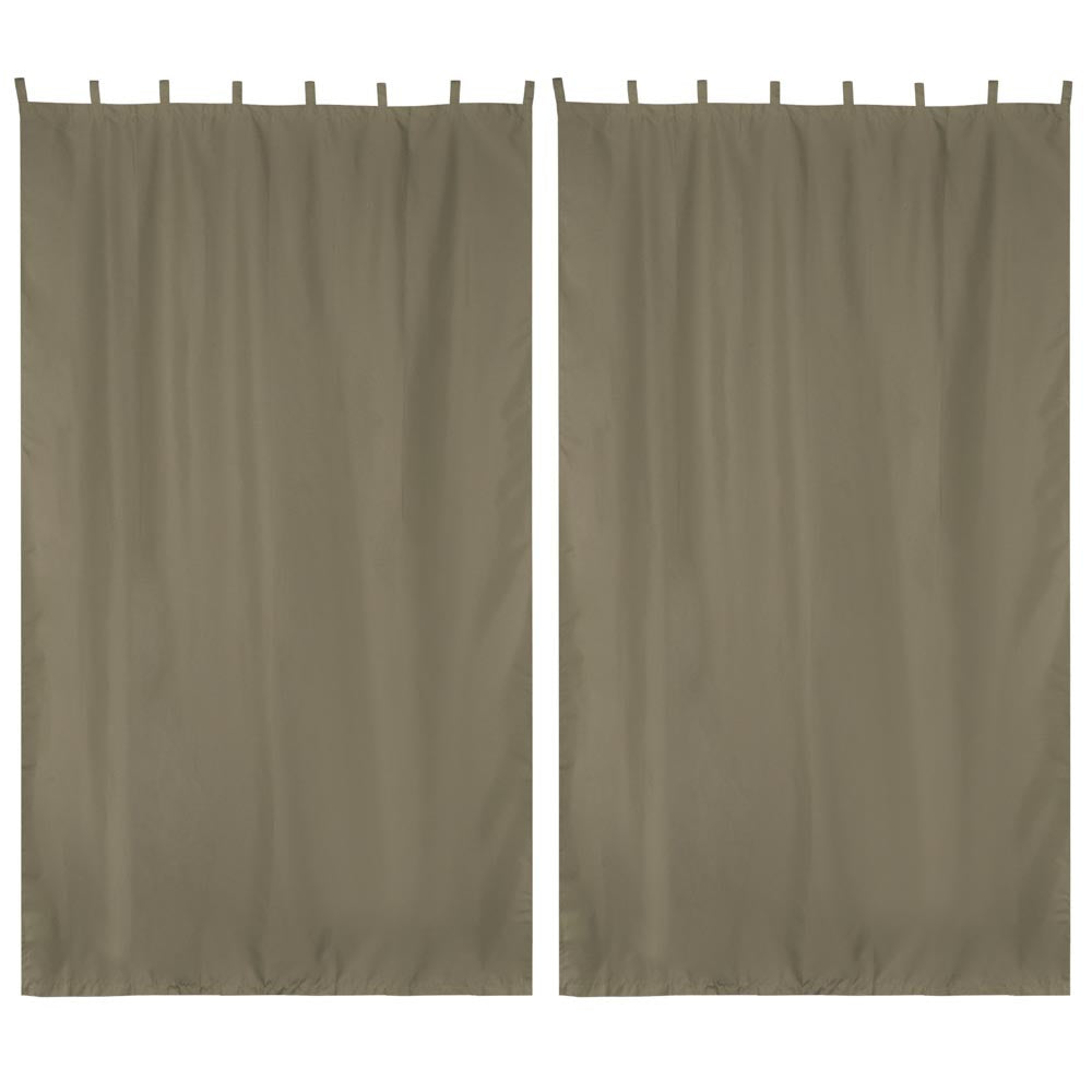 Yescom 2-Pcs Outdoor Tab Top Curtain Panel, 54Wx96L