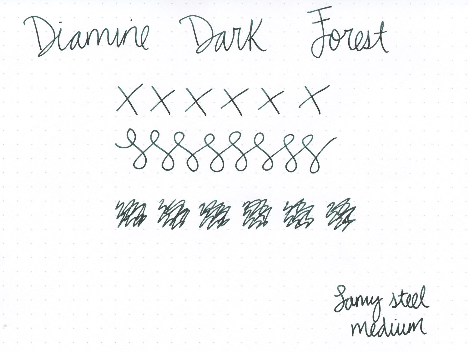 Diamine Dark Forest - Ink Sample