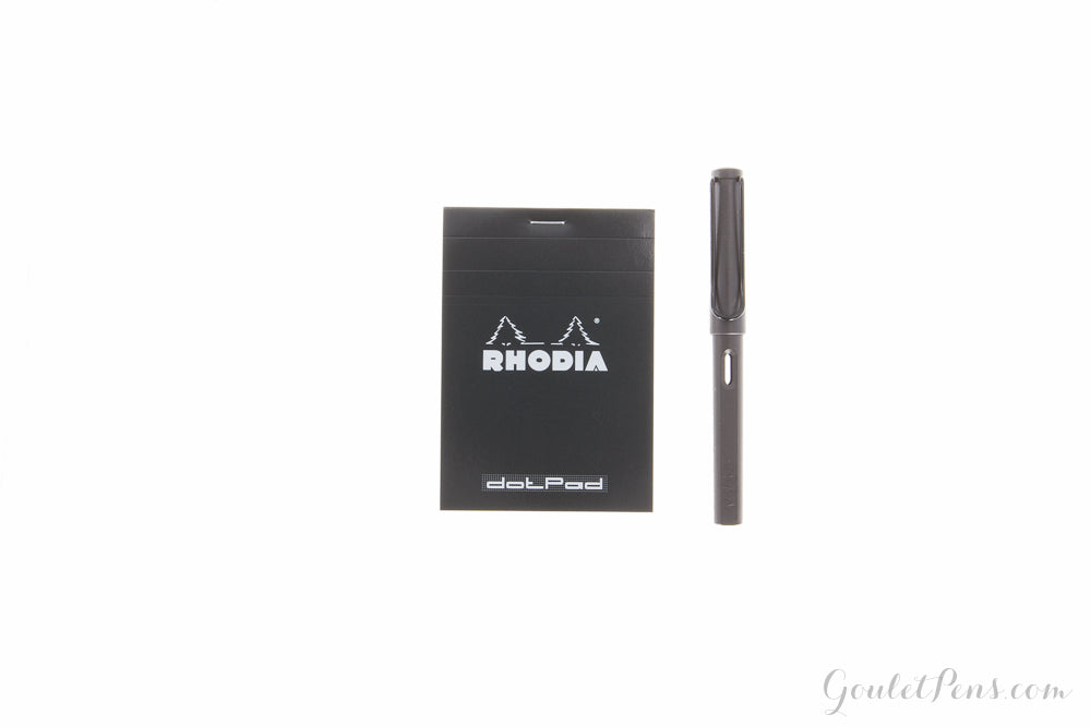 Rhodia No. 12 Small Notepad - Black, Dot Grid