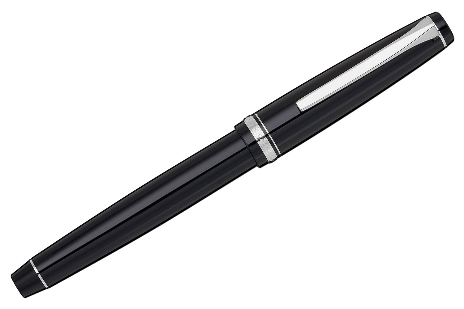 Pilot Falcon Fountain Pen - Black/Rhodium