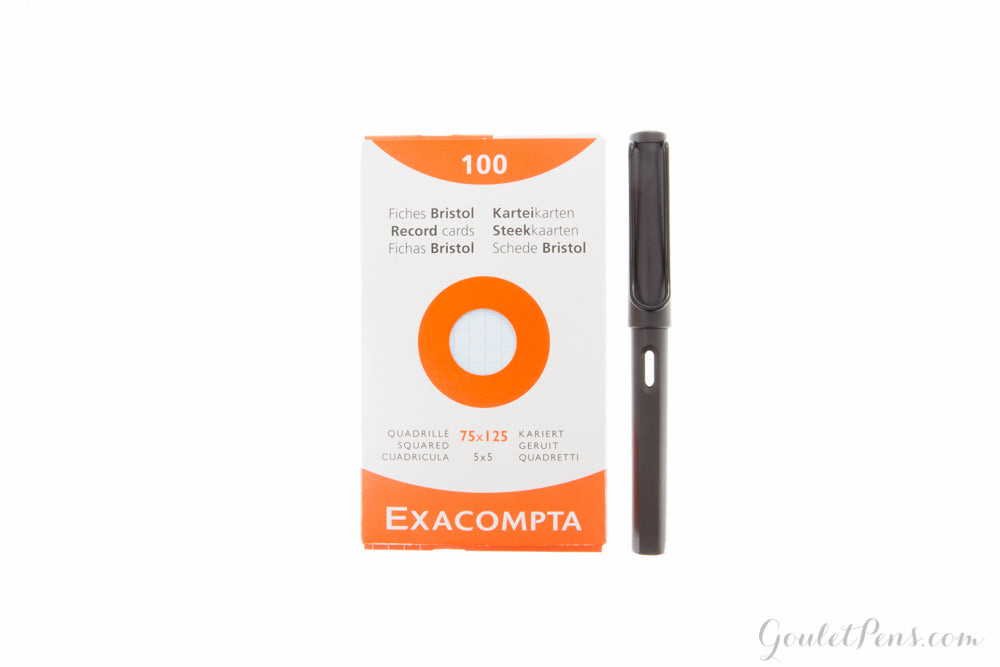 Exacompta Pastel Index Cards (3 x 5) - Graph