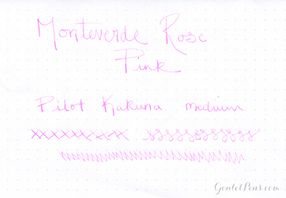 Monteverde Rose Pink - Ink Sample