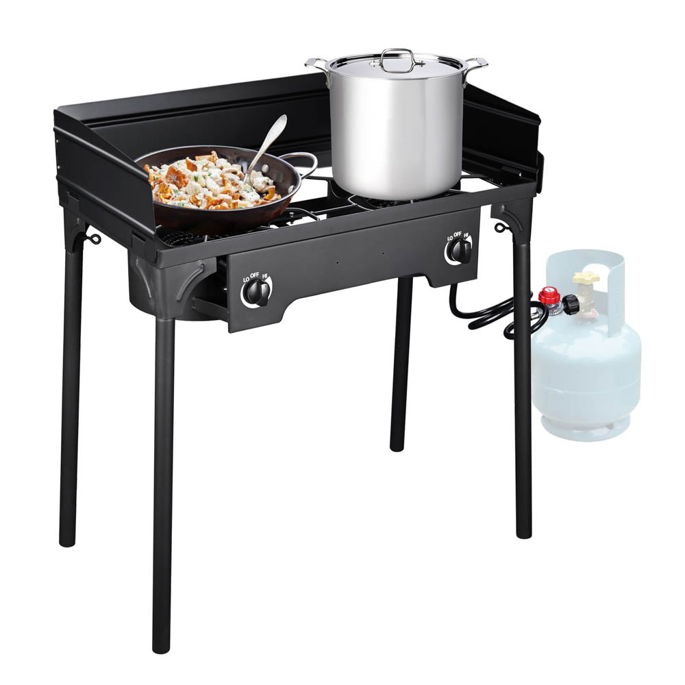 Yescom 32 Outdoor Burner Double Propane Stove with Stand