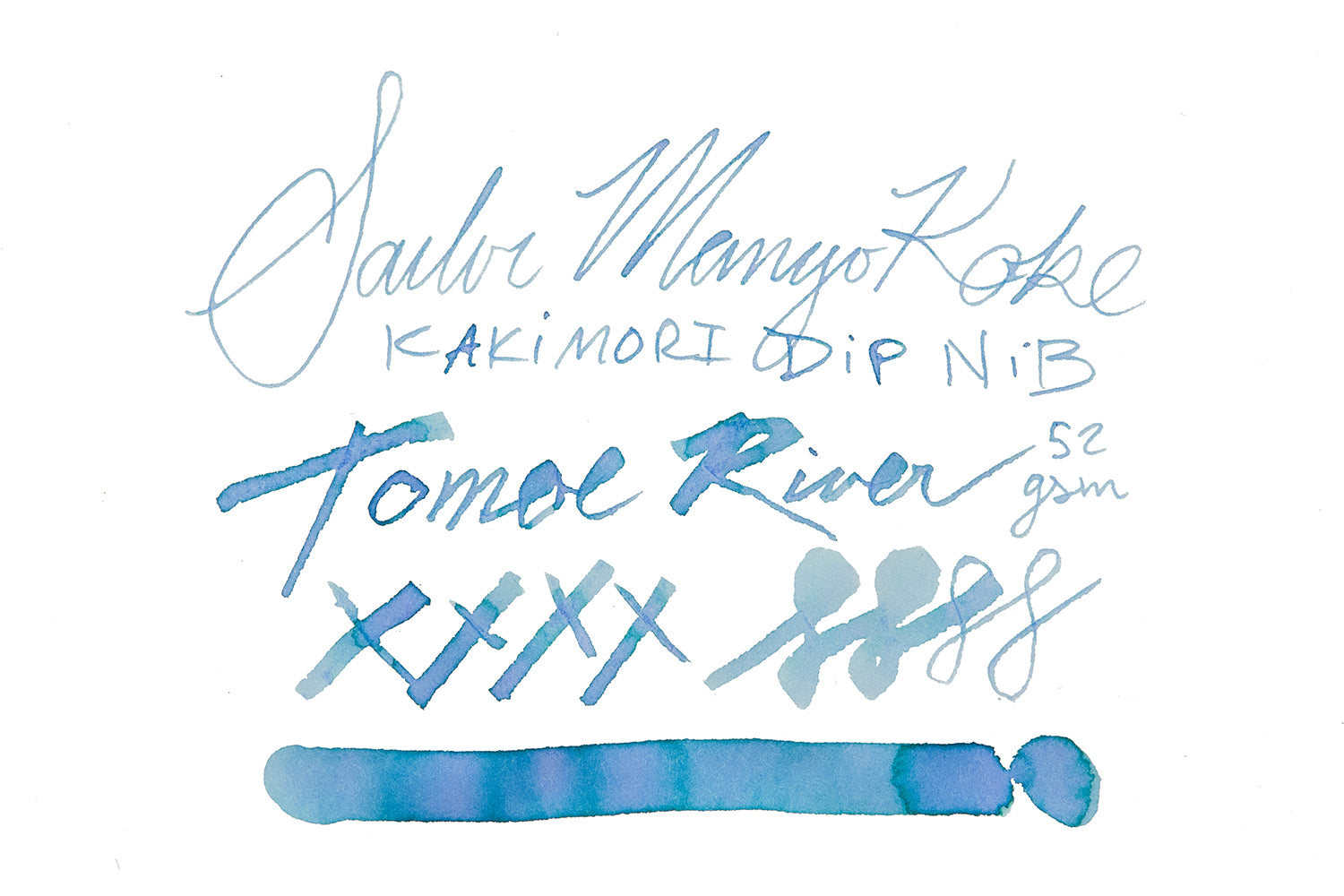 Sailor Manyo Koke - Ink Sample