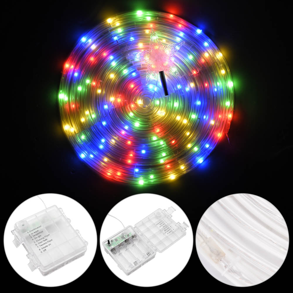 Yescom 6' Lighted Spiral Christmas Tree Xmas Decor Battery Operated