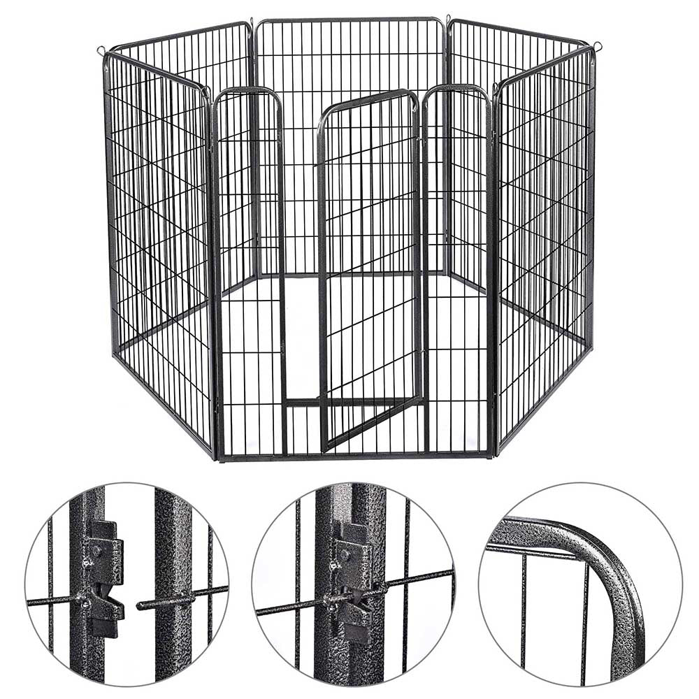 Yescom Heavy Duty Dog Playpen 47 Tall 36-Panel Puppy Pen Metal