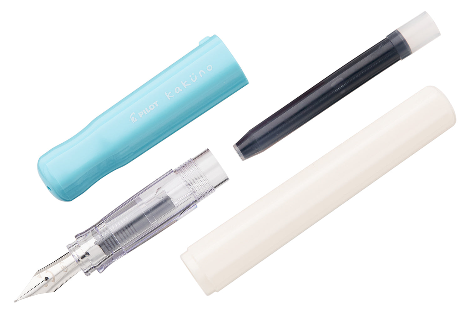 Pilot Kakuno Fountain Pen - Turquoise/White