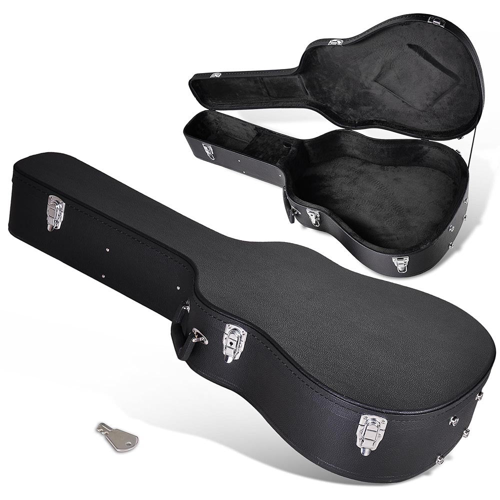 Yescom Lockable Guitar Wood Hard-Shell Case 41 Acoustic