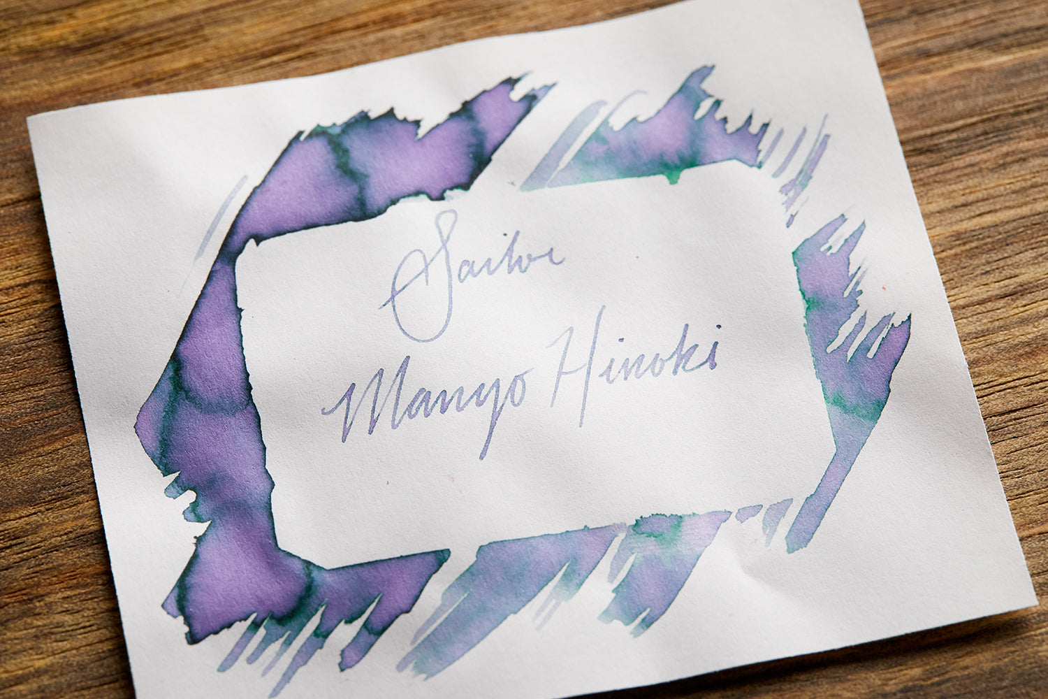 Sailor Manyo Hinoki - Ink Sample