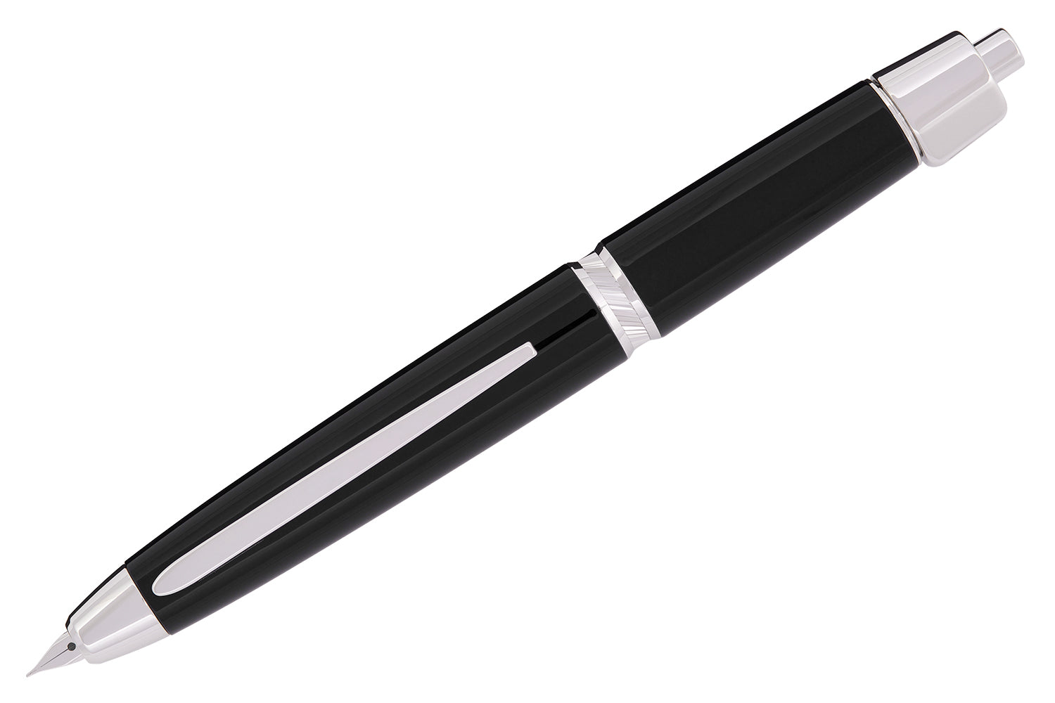 Pilot Vanishing Point LS Fountain Pen - Black/Rhodium