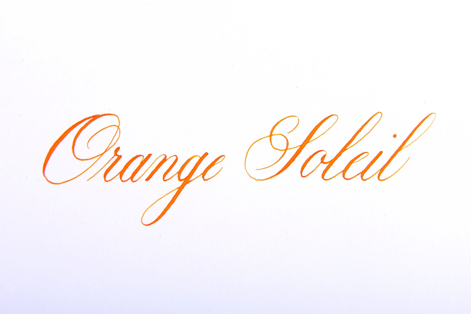 Jacques Herbin Orange Soleil - Ink Sample