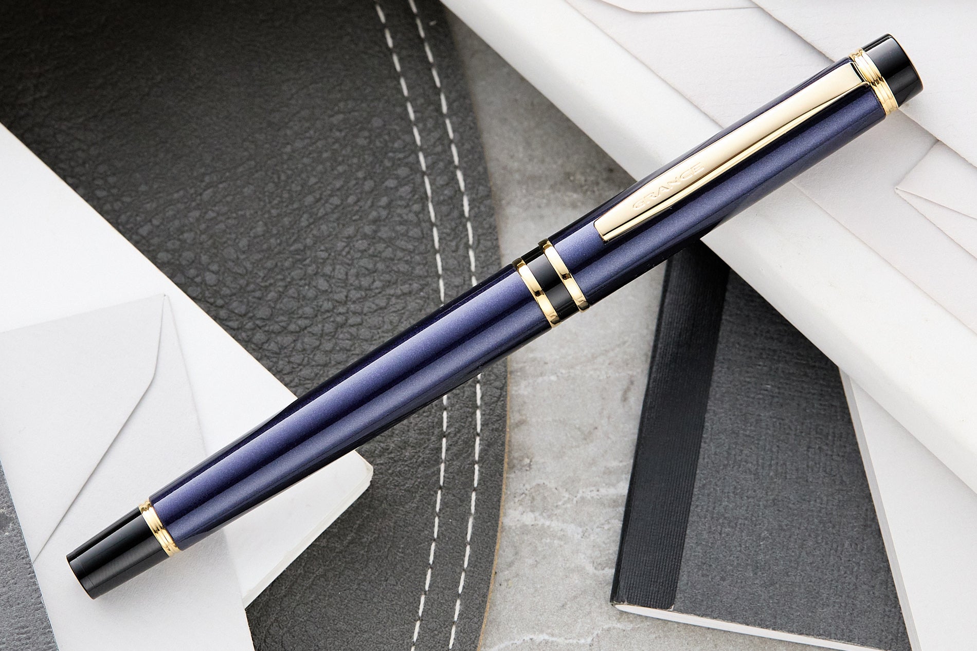 Pilot Grance Fountain Pen - Navy Blue