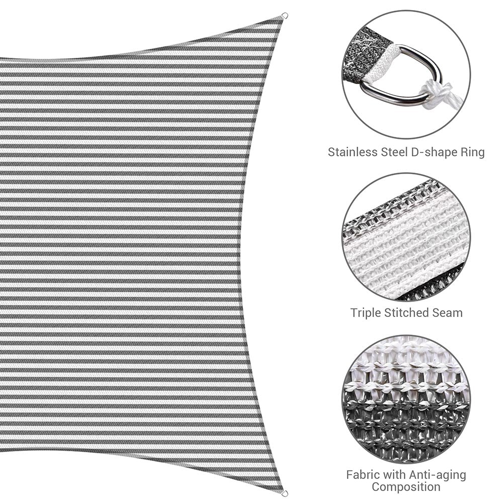 Yescom Patio Rectangle Sun Sail Shade Canopy 20ftx23ft