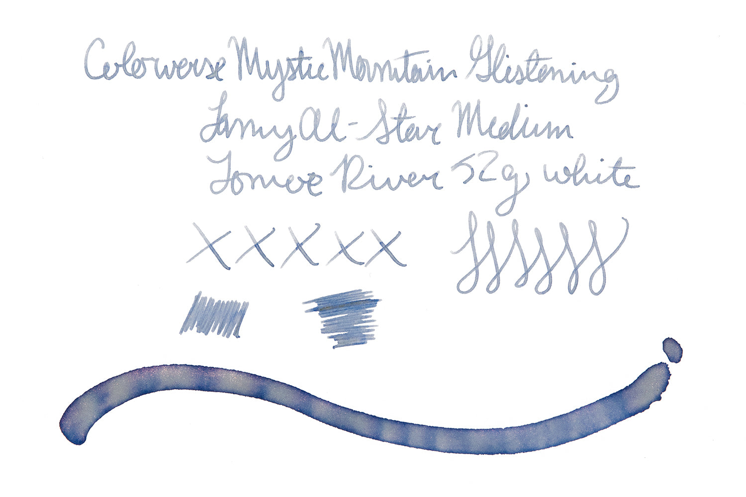 Colorverse Mystic Mountain Glistening - Ink Sample