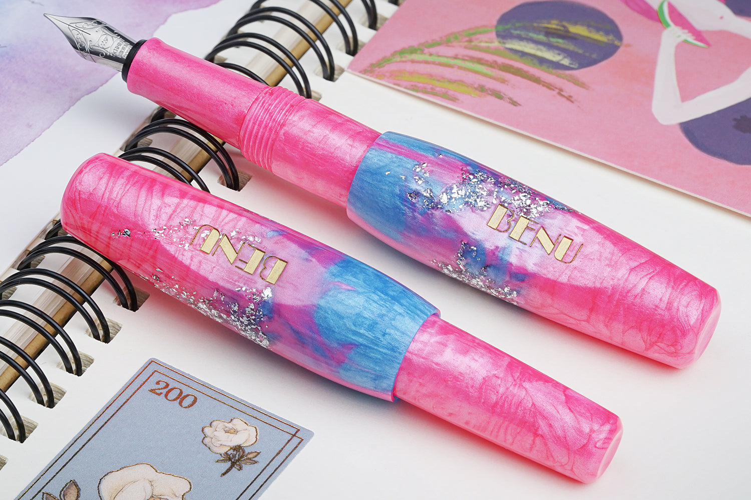 BENU Pixie Fountain Pen - Stardust Pink