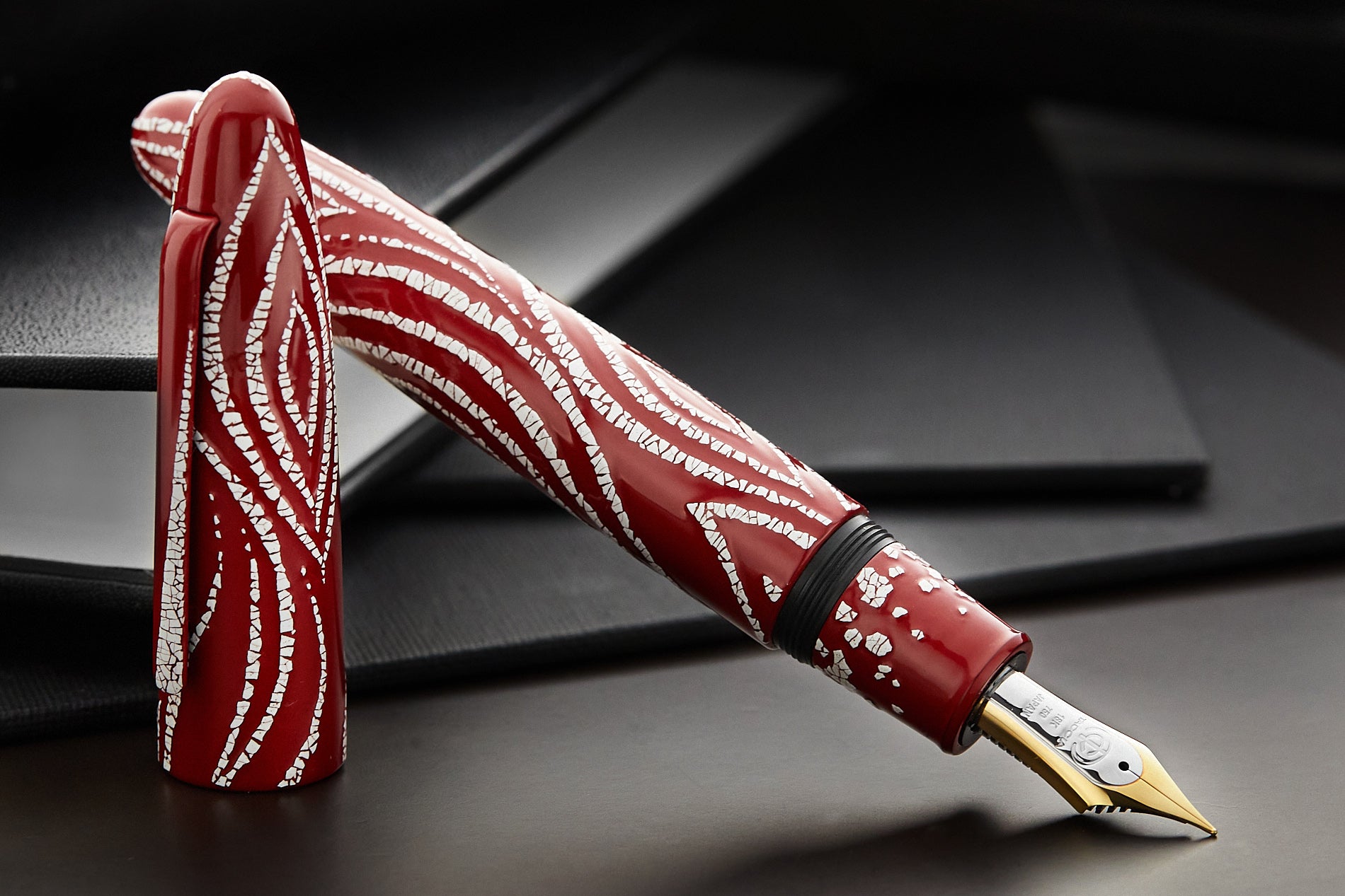 TACCIA Empress Fossils in the Sky Fountain Pen - Rosewood (Limited Edition)